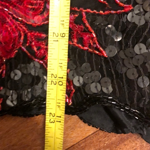 Vintage sequin 80’s top Christmas New Years dragon casino - Picture 8 of 8